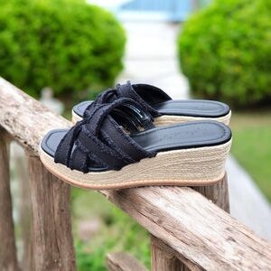 Splendid Delliny Slip-on Woven Espadrille Wedge Sandals - 7M